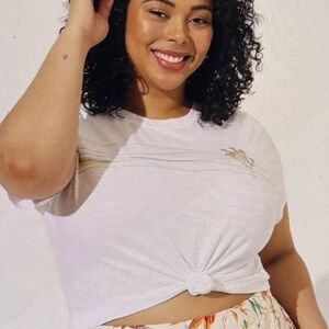 Torrid Joshua Tree Classic Fit Super Soft Slub Crew Neck Baby Tee 3X NWT